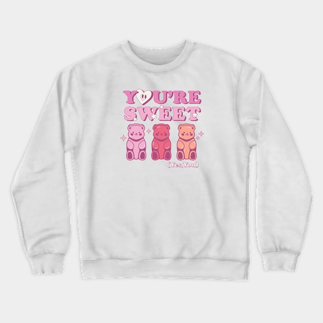 Cute Bears Sweet Valentines Day Crewneck Sweatshirt by Pop Cult Store